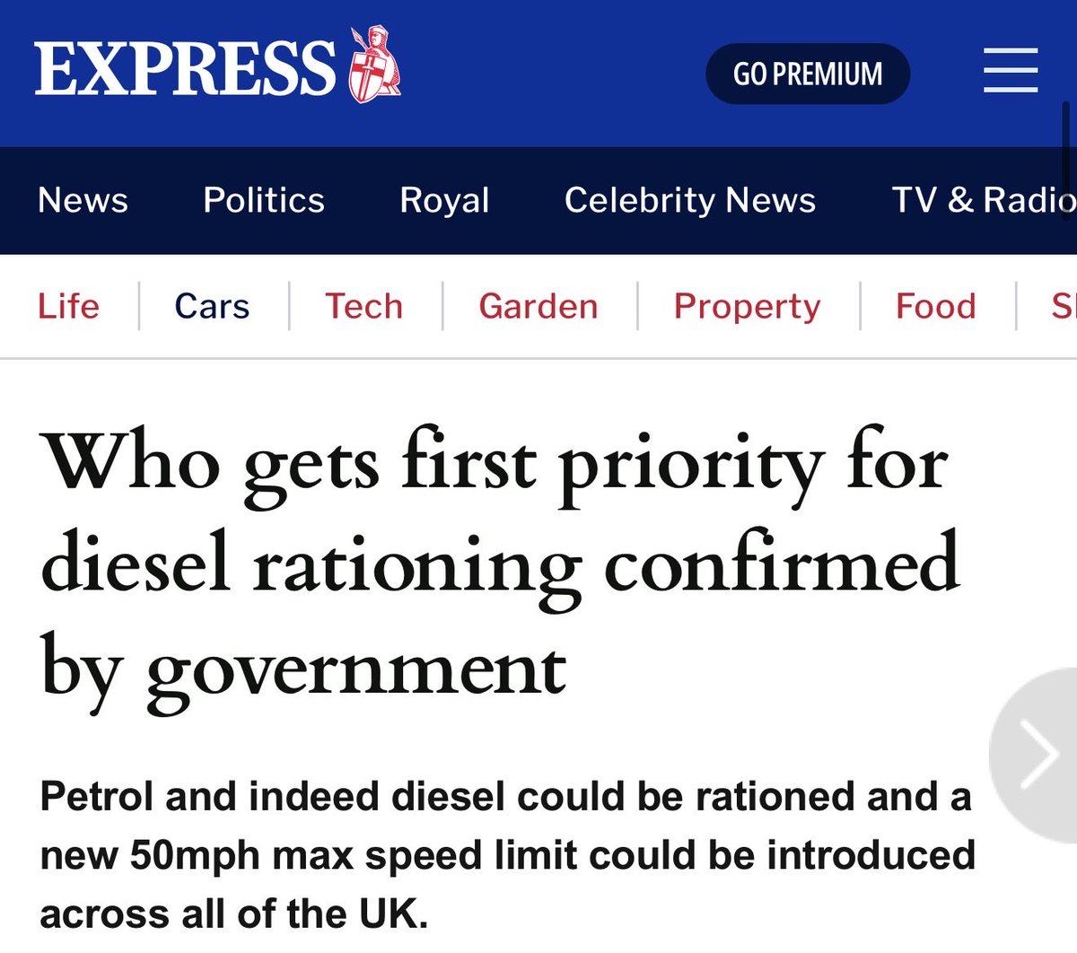 DonMiami3's tweet photo. Patience thru October 

UK nearing diesel rationing https://t.co/R01wfk6ue0