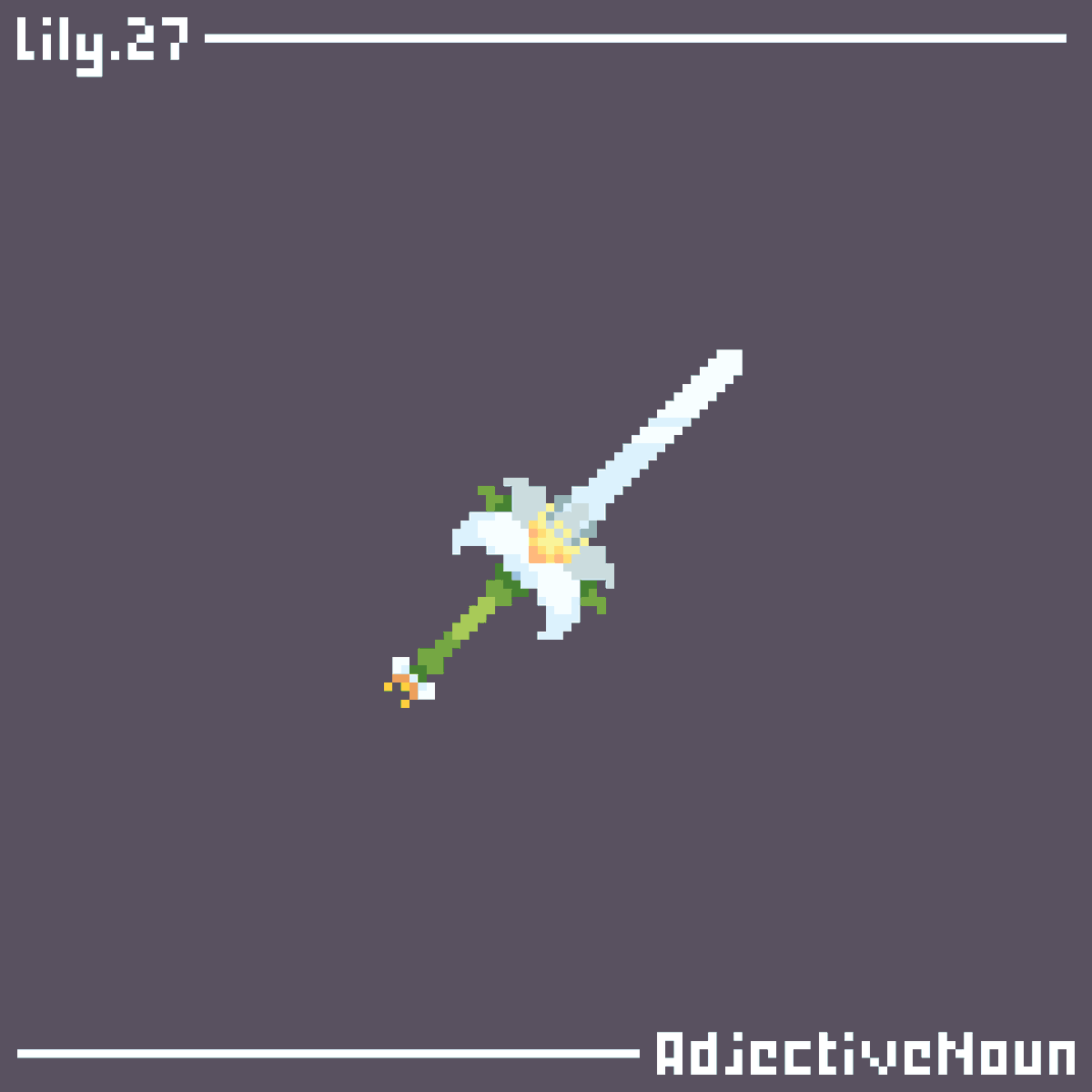 _AdjectiveNoun's tweet photo. Day 27 of #swordtember! - Lily
#swordtember2026 https://t.co/h1CciiaiCZ