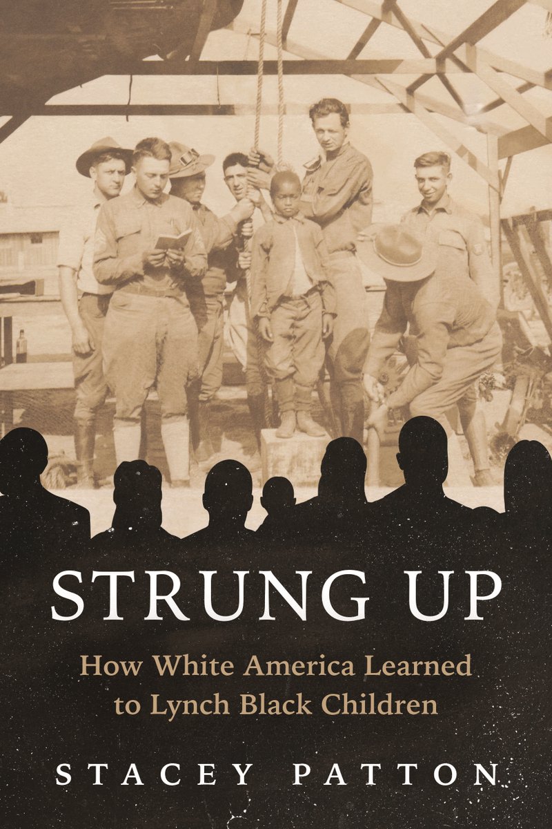lissa_warren's tweet photo. Watch @DrStaceyPatton on @davidcnswanson's Talk World Radio discussing her book STRUNG UP (due from @BeaconPressBks on 10/6), which "puts black children at the center of America's history of lynching." https://t.co/BKDTeBO9Wx https://t.co/pvS2u7Ga0B