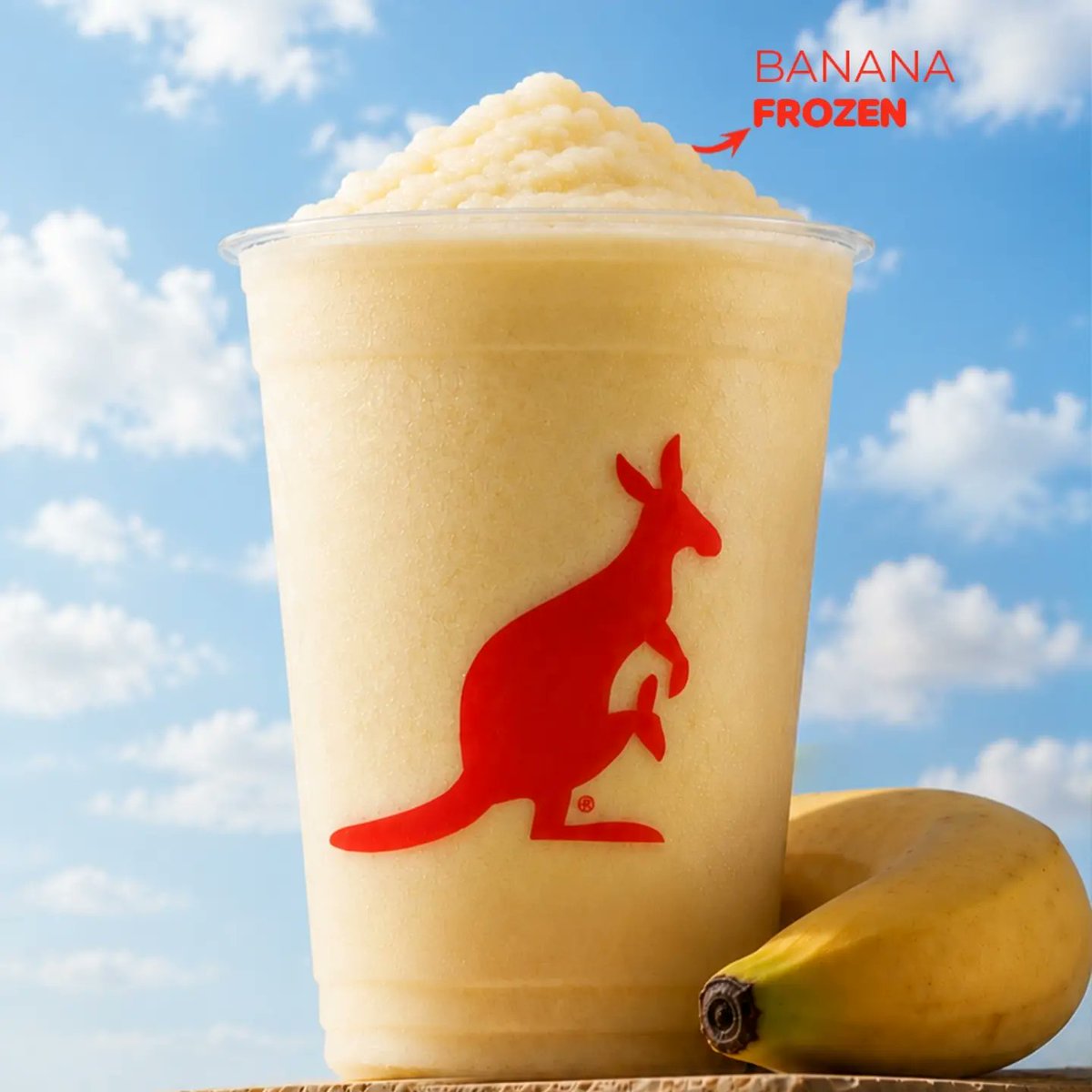 LizabethDecn's tweet photo. The coolest escape of summer: Banana Frozen! The natural flavor of real bananas, an ice-cold texture, and authentic taste in every sip. Enjoy summer with Banana Frozen. https://t.co/voVVgmceGX