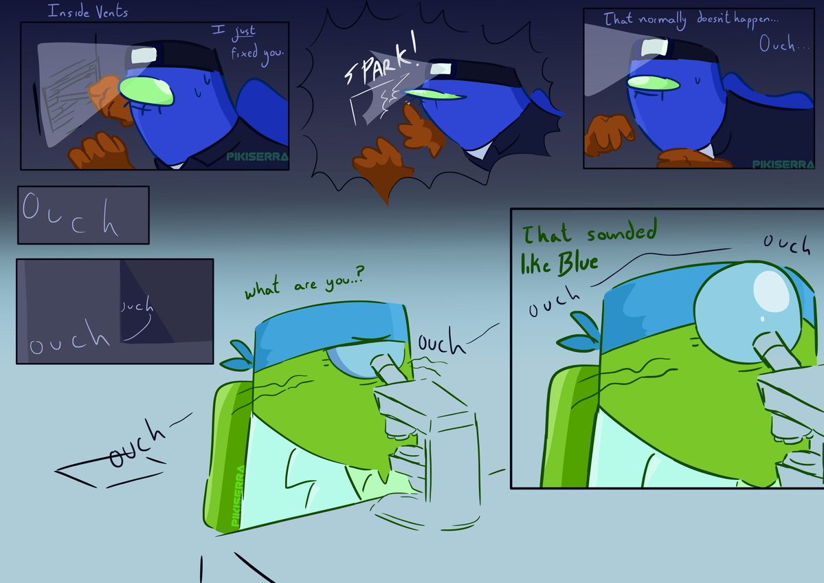 Pikiserra's tweet photo. Another Job Swap! Blime :D They are fun to draw 
-
#amongusblue #amonguslime #amongusshowBlime #amongusshow https://t.co/7rnvC1Sy2z