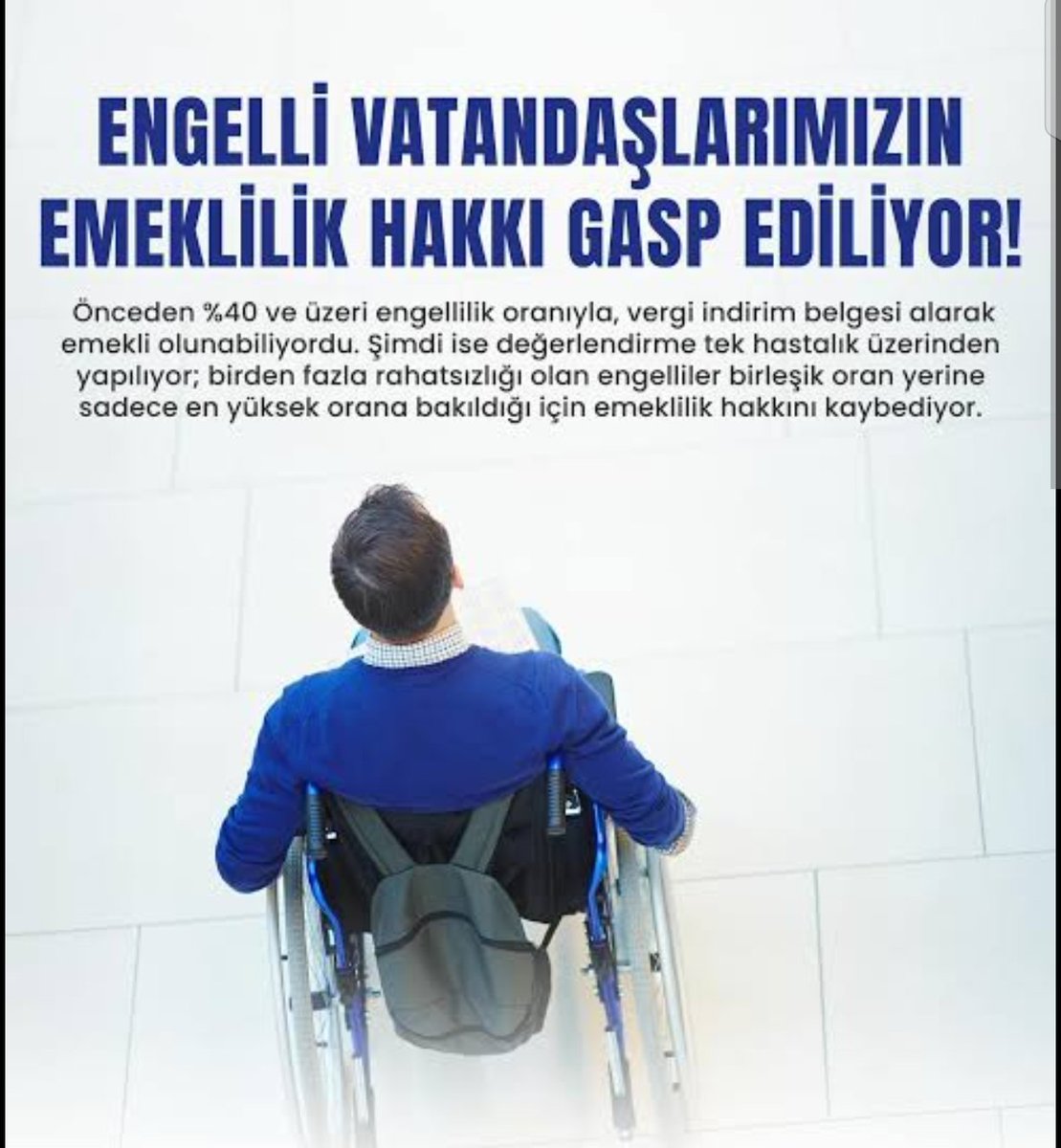 MHakozu's tweet photo. Engelliler mağdur  #EngelliEmeklilikte
Engellinin Sabrı Kalmadı https://t.co/t5GhyxwlG3