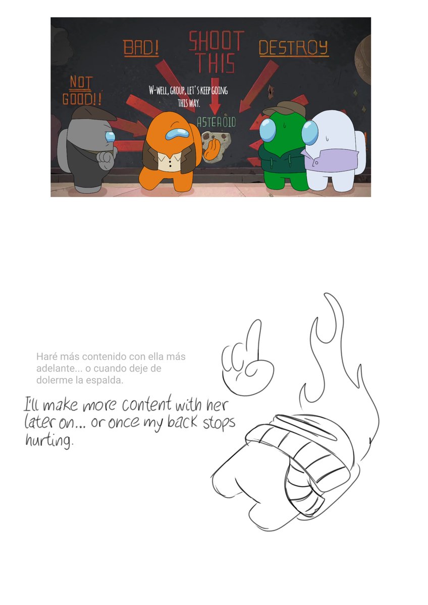 EliFlamosa's tweet photo. grumpy crew member 
My OC among us 

#amongusshow #amongusorange #amongusgreen #amonguswhite #amongusoc https://t.co/mNHsPek2Fr