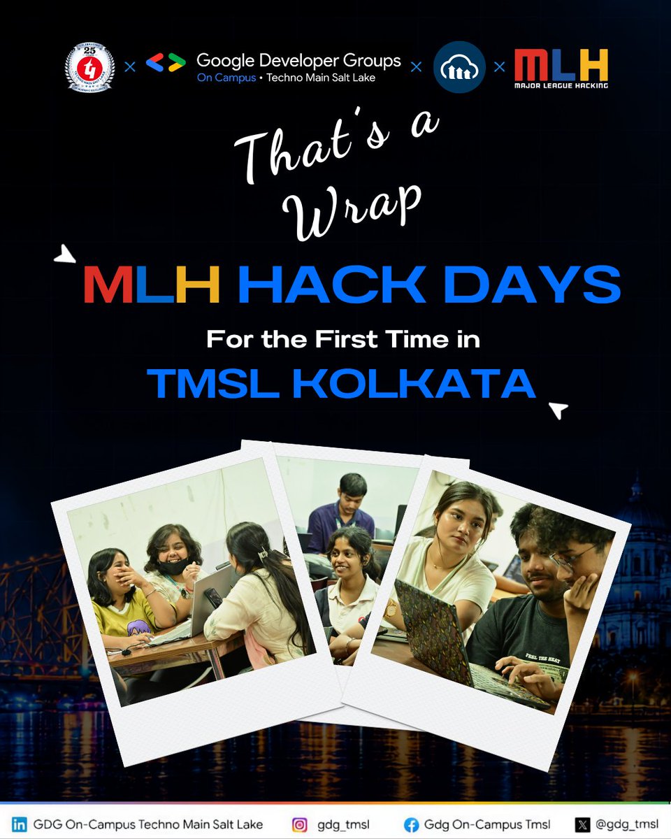 gdg_tmsl's tweet photo. 🚀 That’s a wrap on the FIRST EVER MLH Hack Days at TMSL! 🎉

Huge congratulations to:
🥇 Team Hive
🥈 Shadow Hackers
🥉 Neural Ninjas

Big thanks to our judges, hackers &amp; core team for making it unforgettable! 💻🔥

#MLHHackDays #GDGTMSL #MLH #Cloudinary https://t.co/jSVEmlDyPT