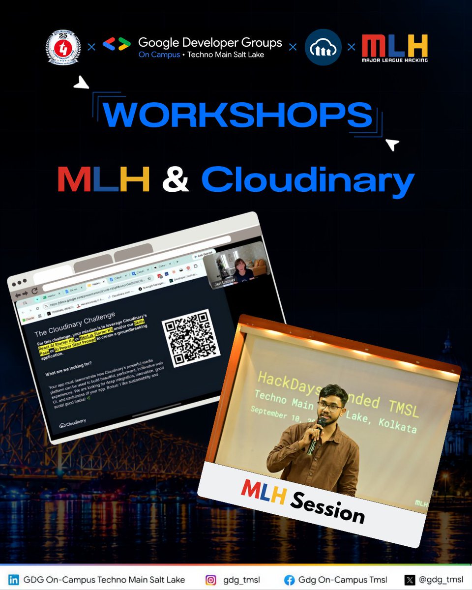 gdg_tmsl's tweet photo. 🚀 That’s a wrap on the FIRST EVER MLH Hack Days at TMSL! 🎉

Huge congratulations to:
🥇 Team Hive
🥈 Shadow Hackers
🥉 Neural Ninjas

Big thanks to our judges, hackers &amp; core team for making it unforgettable! 💻🔥

#MLHHackDays #GDGTMSL #MLH #Cloudinary https://t.co/jSVEmlDyPT