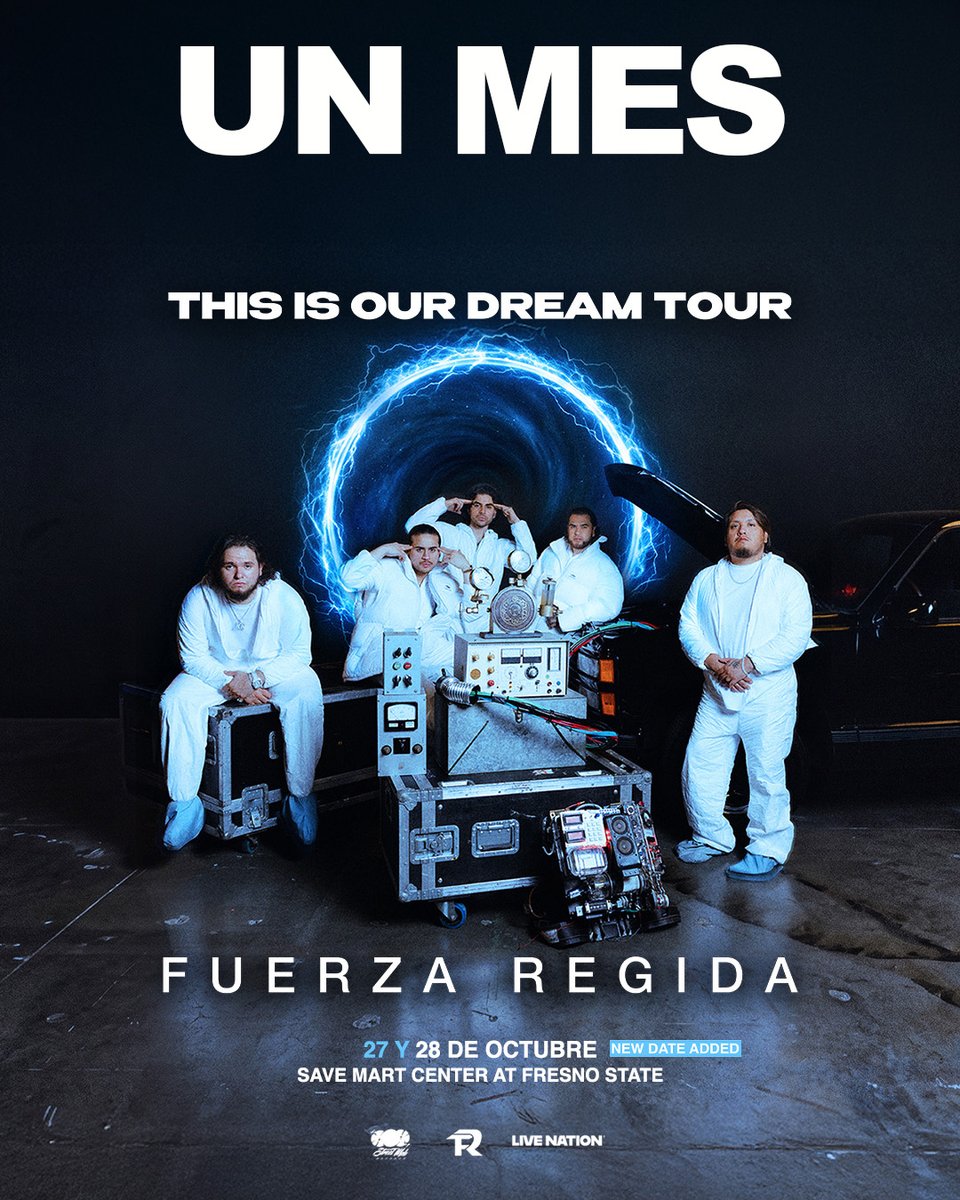 savemartcenter's tweet photo. The countdown is on! ⏰

Just ONE MONTH until Fuerza Regida takes over the Save Mart Center for TWO NIGHTS on October 27th &amp; 28th with "This Is Our Dream" tour!

Who's ready? 🙌 https://t.co/z1fS77xKr0

#FuerzaRegida #SMCRocks #SaveMartCenter https://t.co/5hw51e3X50
