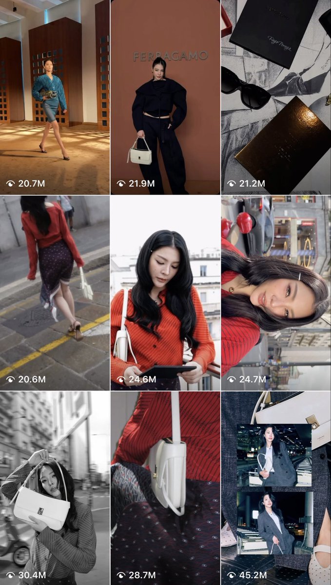 Tori_shade's tweet photo. I’m pretty sure they’re aiming for 300m+ views ‘cause we’re currently at about 282+ million views (which is incredible 🫨😳). Let’s push 

#Ferragamo #FerragamoSS27 #FerragamoXFaye #FerragamoCaraBag https://t.co/ciPkhK6Pyf