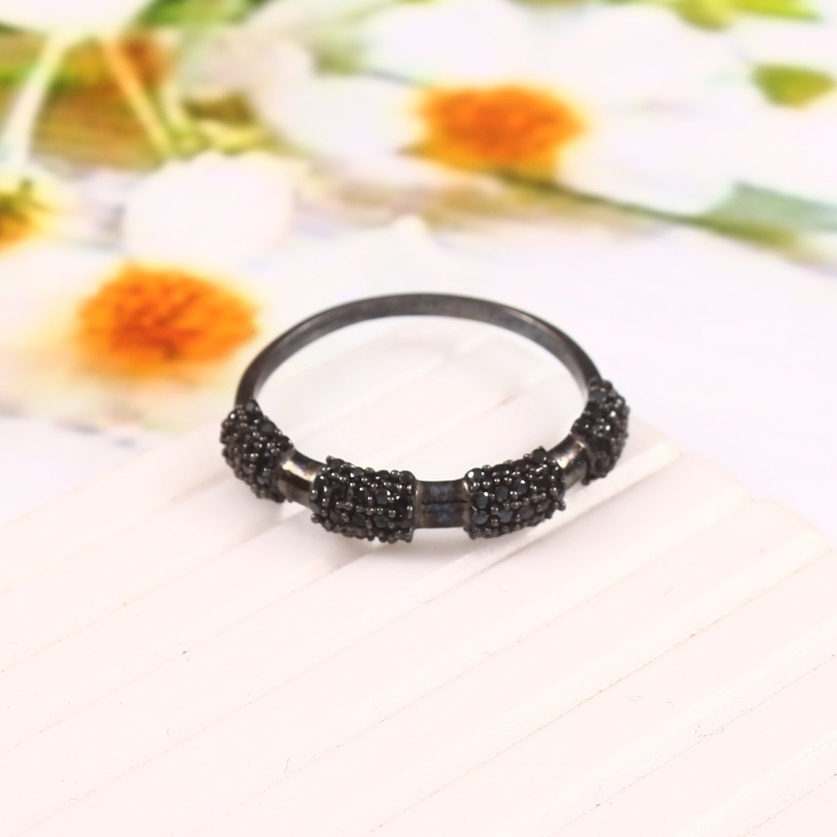 LesVarone's tweet photo. Ready to pick this one for Halloween? Black spinel gemstone statement ring in 925 sterling silver—an eye-catching gift for your sister. https://t.co/H0veGX0WmD