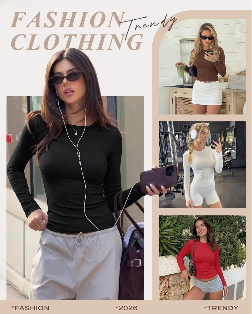 TheTrendy_Times's tweet photo. 54% Off!
Slim Fitted Y2K Long Sleeve Crop Top: The super soft, stretchy basic tee you can layer for anything from workouts to workdays!
Link: https://t.co/St9v7WdSom
#FallFashion #Y2KStyle #Activewear #AmazonFinds #AmazonDeals #fashionstyle https://t.co/22pOgRZsvn