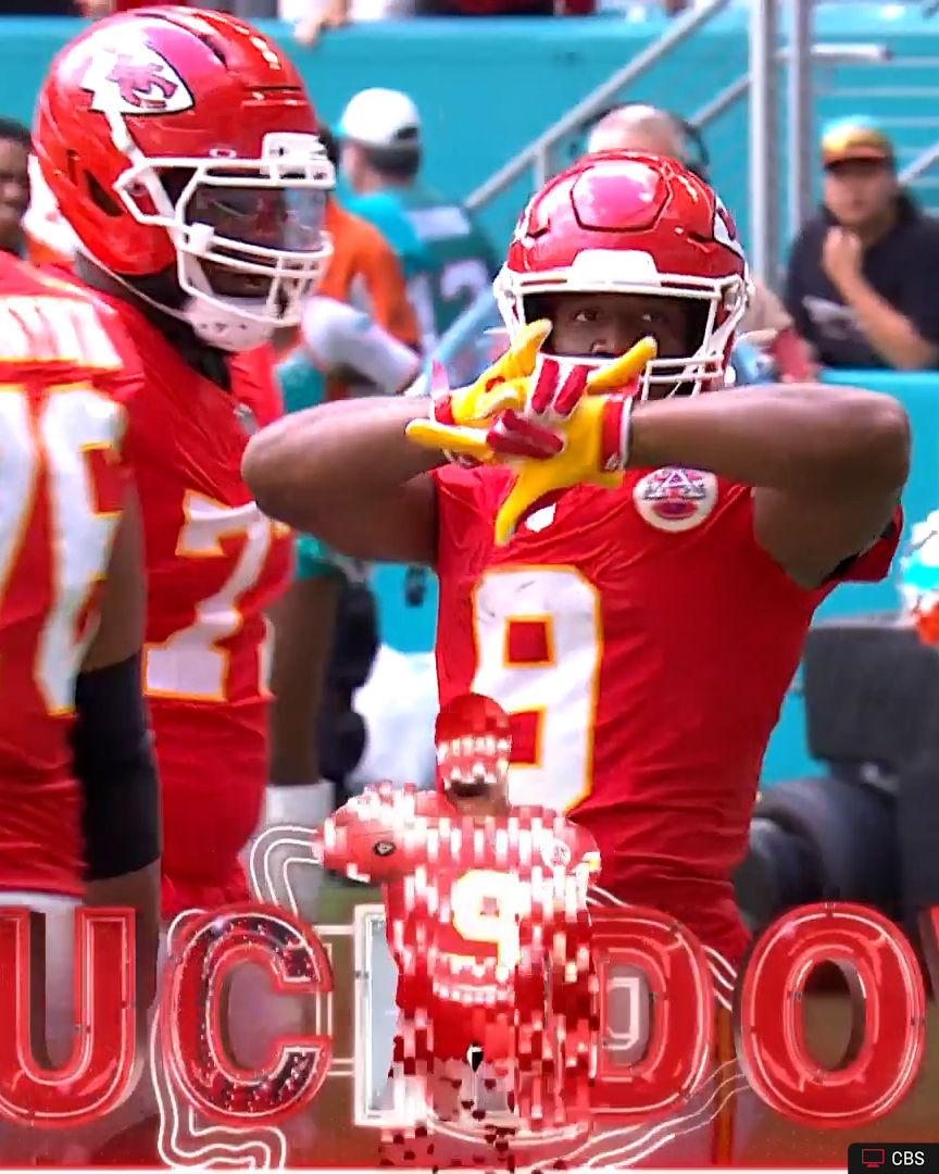 Chiefs's tweet photo. Kenneth Walker? More like Kenneth Runner. https://t.co/A34ZZXKrhl