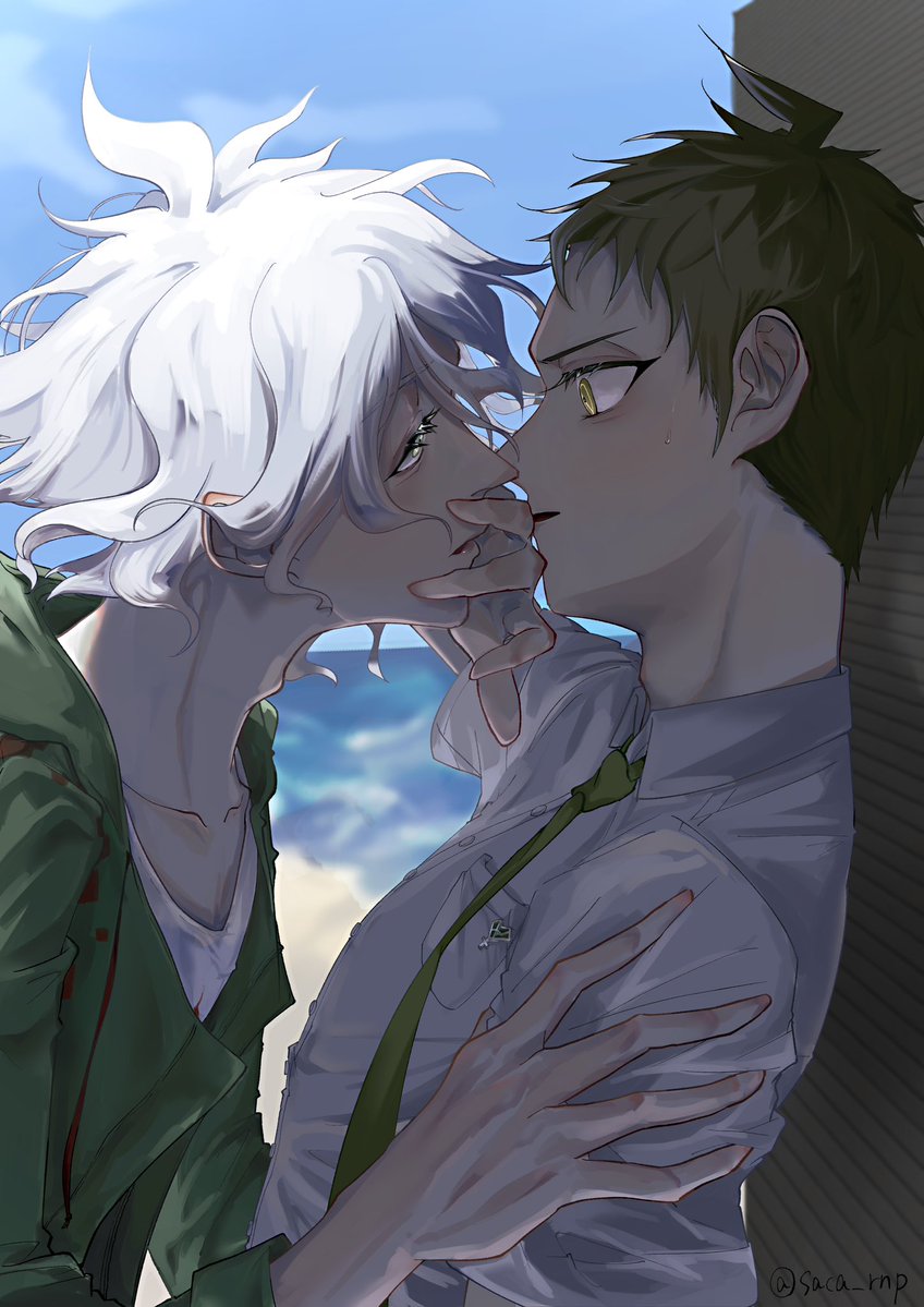 saca_rnp's tweet photo. あわよくばキスしたい狛木支と
拒否プロの曰向クン(友達)

ちょっと描き直したので上げ直しです！ https://t.co/hiLSzZJV8y