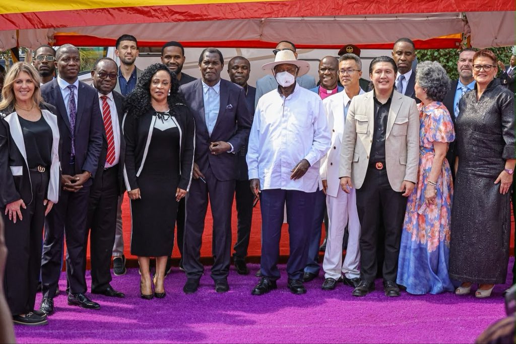 GCICUganda's tweet photo. President Museveni commended Pastor Robert Kayanja for extending his ministry beyond the pulpit to promote production, agriculture and community empowerment, particularly through initiatives in Karamoja and Kiryandongo. 

Speaking at the Big Fix Holy Spirit Global Conference at Miracle Centre Cathedral in Rubaga yesterday, the President emphasised the importance of wealth creation through production, noting that prosperity cannot be achieved through dependence on handouts.

He also welcomed the conference’s focus on African and East African integration, stressing the importance of stronger regional &continental markets for Uganda’s growing production. 

The President linked this to the broader vision of expanding opportunities for African producers through the AfCFTA and deeper regional integration. 

President Museveni further highlighted Uganda’s growth in coffee and dairy production as examples of the potential of productive sectors to transform household incomes, while encouraging Christians and Ugandans to embrace work, production and enterprise.

He also pledged UGX 2 billion to support a SACCO formed by pastors, highlighting the importance of organised financial empowerment. #OpenGovUg