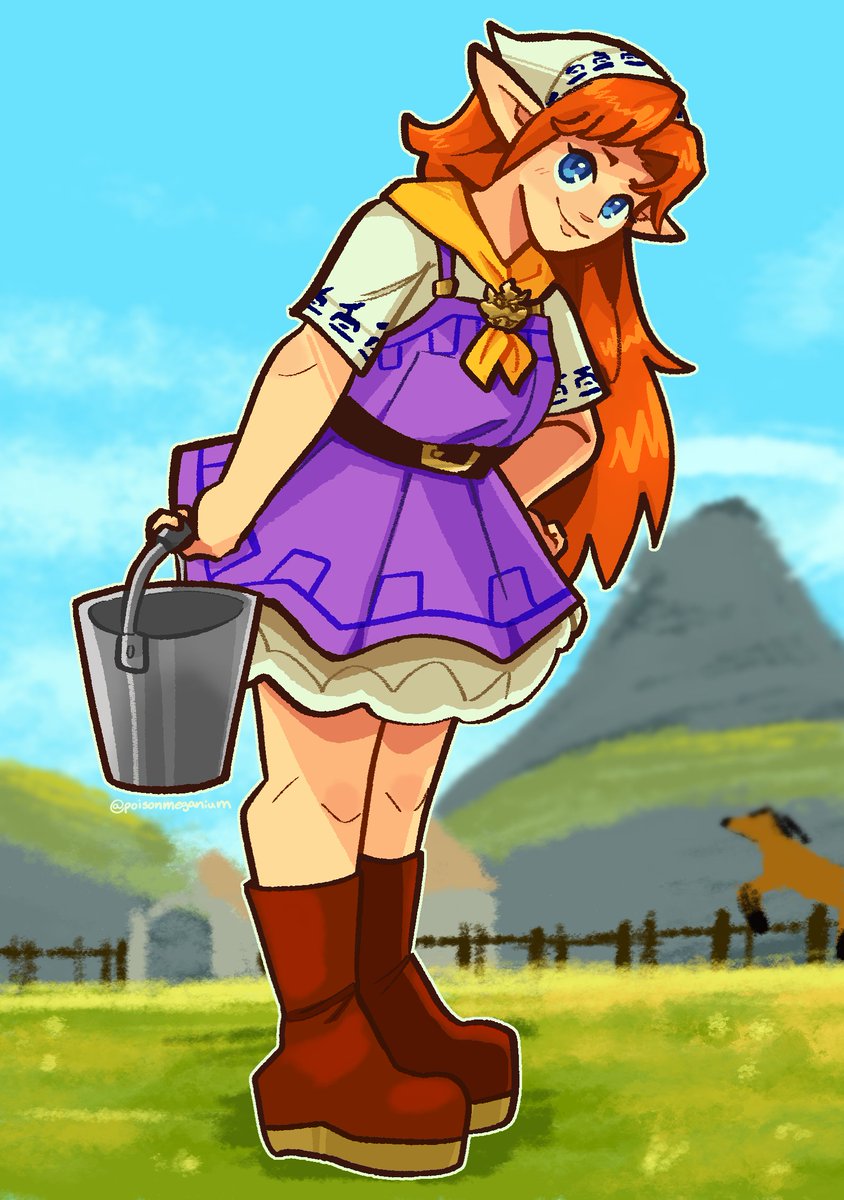 poisonmeganium's tweet photo. Malon! She's so cute, and I thought she deserved a fun lil outfit! Can't wait to see her in the remake! ✨🐎

#zelda #ocarinaoftime #oot #ocarinaremake #malon https://t.co/Y20W1ioXQC