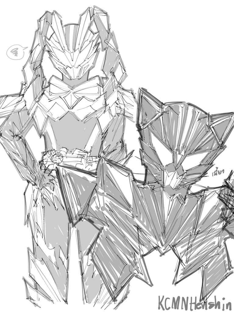 KCMNHenshin's tweet photo. Really really quick doodle.

#KamenRiderMYTH https://t.co/g9bfg6FUIH