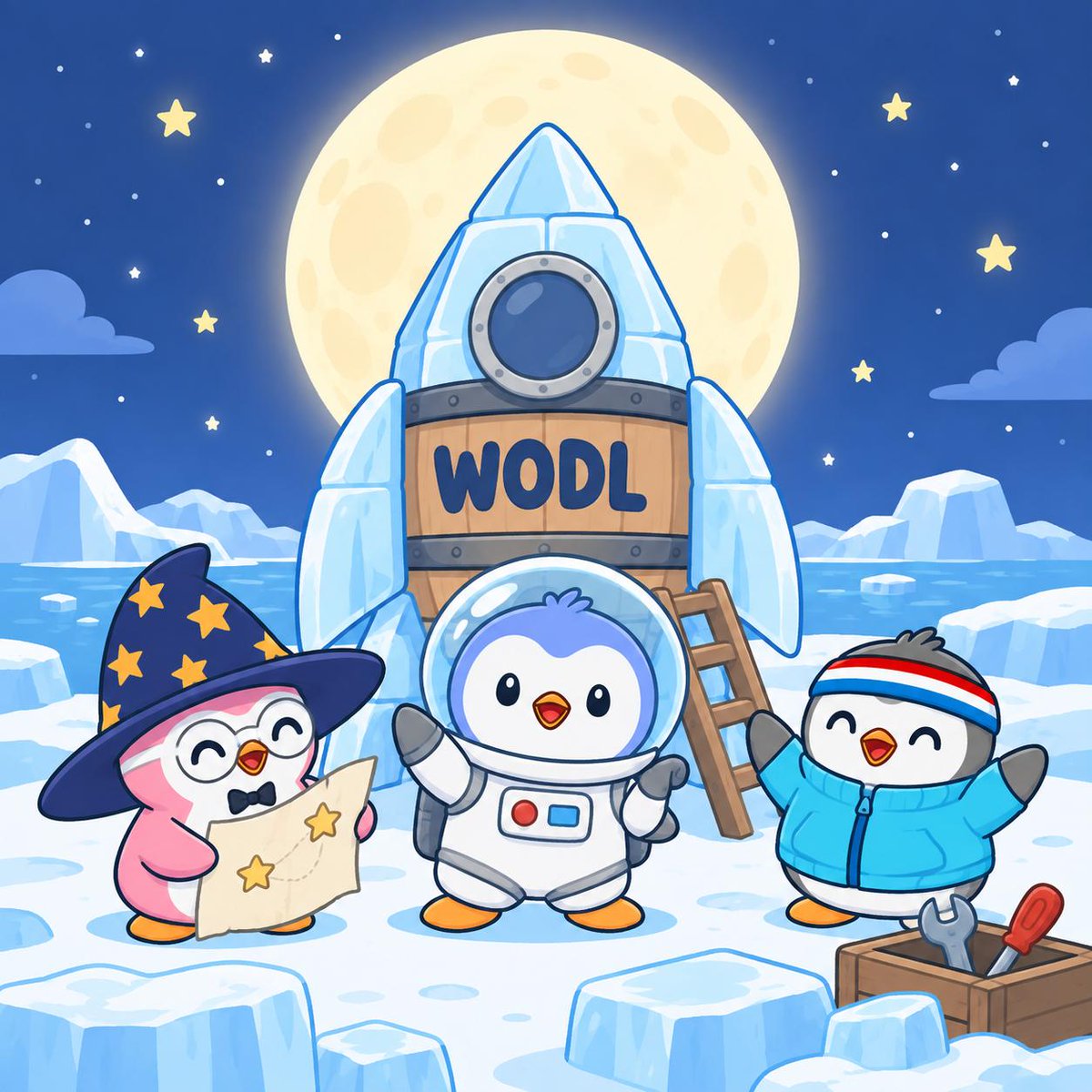 wodlworld's tweet photo. Countdown's on. 🚀 What should Wodl do first on the moon? $WODL https://t.co/q1gJ9DjX4D