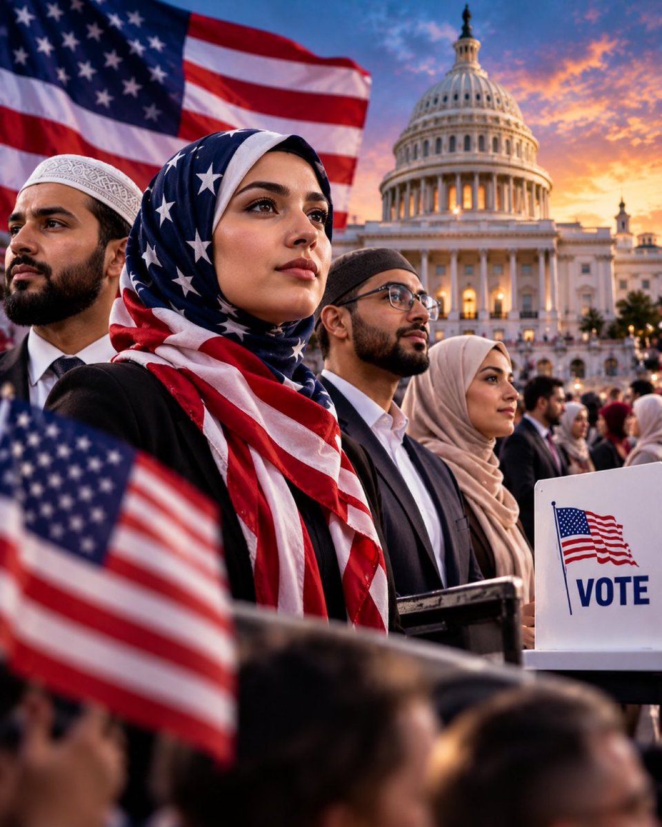 Barron_trump1_1's tweet photo. 🇺🇸 MUSLIM AMERICANS &amp; U.S. POLITICS
🗳️ Should Muslim Americans have a stronger voice in U.S. politics?
🟢 YES
🔴 NO
🟡 Not sure https://t.co/jQiFYrx7ZS