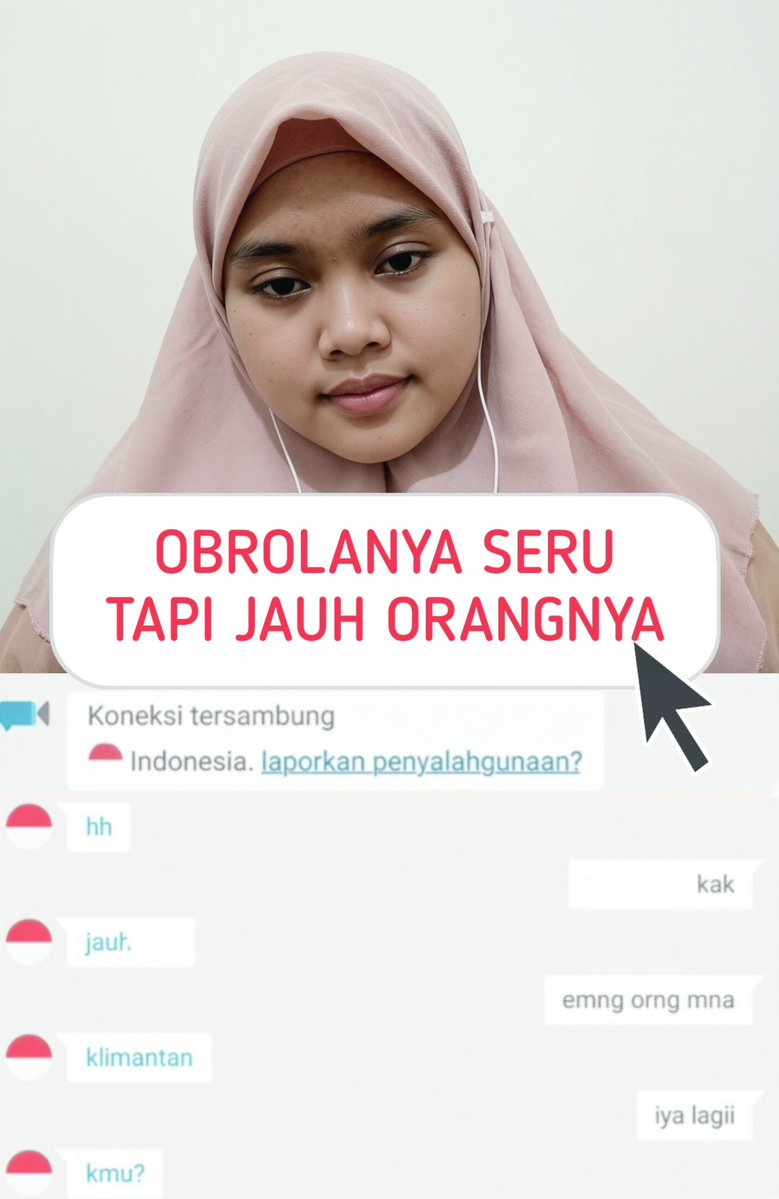 Nurul_OmeTv's tweet photo. ome tv, obrolanya seru tapi orangnya jauh https://t.co/Q18ioOQ2z3