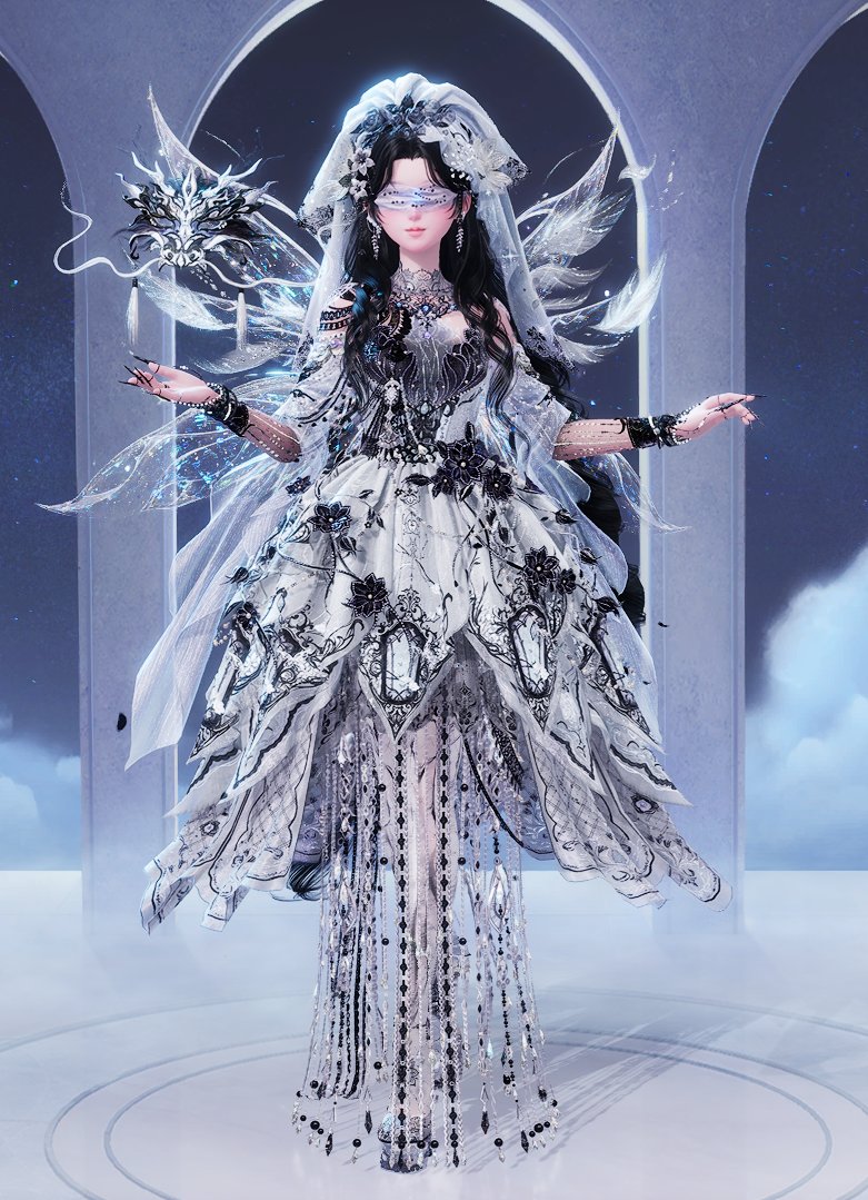 MrieNight's tweet photo. Two looks, one dress &amp; hairstyle~~ Which one is your favorite? 🤍🖤 #InfinityNikki

1. AIs8nkrIAhA#
2. AIsvKiZwPQ8# https://t.co/fINYiZfkk0