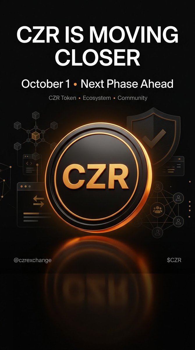 MAbdullah26783's tweet photo. $CZR is moving closer to its October 1 launch, and the recent CertiK audit update is an important step for the ecosystem.
I’m curious to see how @czrexchange develops the CZR ecosystem from here and what comes next for the community. 👀
#czrtoken #czr #czryet https://t.co/5BGwNenhAl