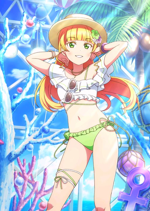 ceoofriko's tweet photo. Happy birthday to Sumire Heanna from Liella she's definitely ruling the Galaxy on her special day 🌈🌸🪐💚🎂🎁🎊🎉 https://t.co/YOSqD5u9Jd