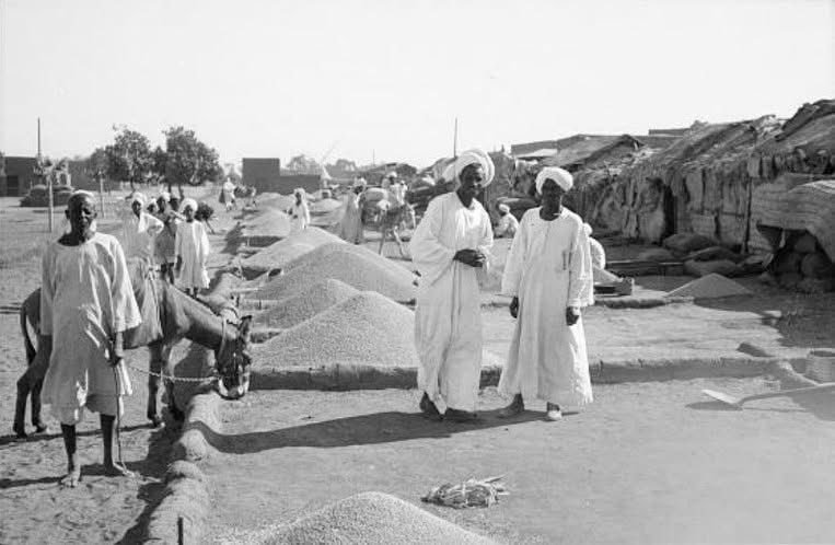 AishaAbdallah_'s tweet photo. تفتكروا شكل سوق الحبوب في بحري كان عامل كيف قبل 90 سنة؟ 👀🇸🇩

صورة من سوق الحبوب والبقوليات في الخرطوم بحري سنة 1936م.. تفاصيل بسيطة لكن بتحكي كتير عن حياة الناس والأسواق زمان.

#السودان_زمان #sudan_zaman #الخرطوم_بحري #تاريخ_السودان #السودان_قديمًا https://t.co/1bXiD5YuIG