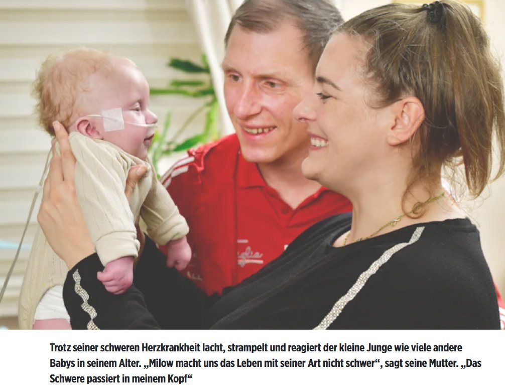 123Koko_'s tweet photo. Dana und Dennis, ein Elternpaar aus Neumünster, versucht verzweifelt, das Leben ihres kleinen herzkranken Jungen zu retten. Deutsche Ärzte haben das Kind aufgegeben, aber Ärzte in Südkorea und Polen möchten das Leben des Kindes retten. 
Nun kommt das Zitat aus dem Artikel, das mich zum Ausrasten bringt: 
"Doch Transport und Behandlung könnten mehr als eine Million Euro kosten. Ob und in welcher Höhe sich die Krankenkasse beteiligt, ist unklar. Dana und Dennis sammeln Spenden" 
Bitte, the fuck - W A S ???? 
Die Krankenkassen, die jedem Achmed und Abdul  blütenweissen Zahnersatz finanzieren, diese Krankenkasse würde den kleinen Milow aus Neumünster sterben lassen, weil eine Behandlung zu TEUER wäre? Die Eltern müssen SPENDEN für ihr Baby sammeln, weil deutsche Krankenhäuser so viele Araber und Afrikaner behandeln, dass das Gesundheitswesen pleite ist und für deutsche Kranke, Alte und Babies mit Herzfehlern keine Kohle mehr da ist. 
Wobei Achmed, Abdul und Aaliyha natürlich weiterhin bestens medizinisch versorgt werden, weil sonst der Clan anrückt, die Ärzte verprügelt und die Klinik zerlegt. 🤮
Quelle: BILD 
Email der Eltern für Spenden und Hilfsangebote: 
helft.milow@web.de
Vielleicht hat ja jemand einen Privatjet und würde die Familie in ein zivilisiertes Land fliegen lassen, das Kinder nicht sterben lässt, weil es die Politik es zum absoluten Shithole verwandelt hat.