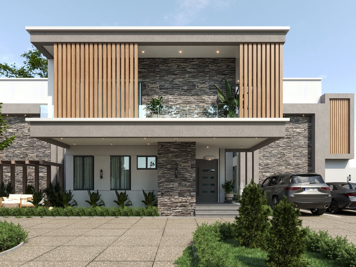 A_wahab_I's tweet photo. Introducing Dankane Residence 🏡
A modern masterpiece designed to suit the Sokoto climate, clean lines, natural stone, soft landscaping.

From concept to construction, we bring the vision to life. 🏗️

Send a DM to start your own masterpiece project with us🤝 https://t.co/zDUGM3gEXc