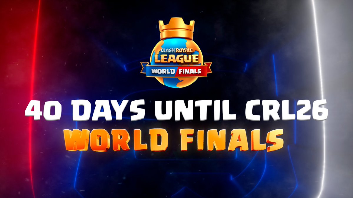 EsportsRoyaleEN's tweet photo. The countdown begins! ⏰

The anticipation is building. The #CRL26 World Finals take place November 6-8!

Are you excited? 👀 https://t.co/KFvWrTIUOi