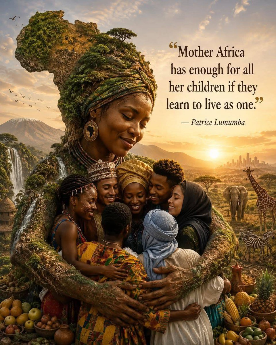 BlkHistStudies's tweet photo. "Mother Africa has enough for all her children if they learn to live as one." - Patrice Lumumba ❤️🖤💚 https://t.co/nP33CYEoSK