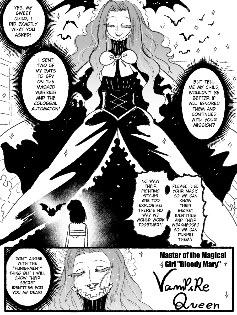 wanderjegson's tweet photo. Magical Girl versus Masked Hero versus Giant Robot 2: -Magical Girl's side-
(1/2) https://t.co/WTmHlXmusW