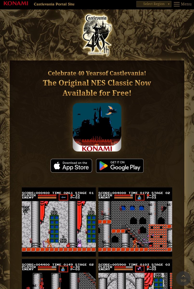 MentalistGirl's tweet photo. Para celebrar los 40 años de Castlevania nos regalan el primer titulo para dispositivos Android y también en la App Store 🦇

Link:
https://t.co/aGED2ewl0R https://t.co/NoE9SbMTv8