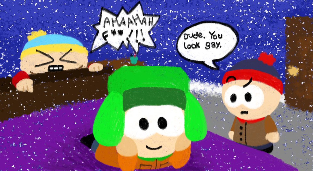 dragoocat's tweet photo. #southpark #art help https://t.co/diwuzQbK3j