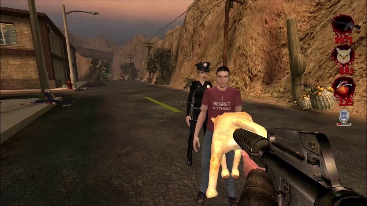 Aren4Frens's tweet photo. @bradtherambler It's not even an original idea.
The inspiration was Postal 2 circa 2003. https://t.co/vKQlUeodNh
