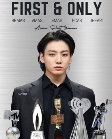 JKPavedTheWay97's tweet photo. #Jungkook is the 

—FIRST K-pop soloist to win a VMA
—FIRST K-pop soloist to win a MTV EMA
— FIRST k-pop soloist to win a BBMA
—FIRST Asian Artist to win the 'Male Artist Of The Year' at the People's Choice Award
 —FIRST k-pop soloist to win a IHeartRadio 

HISTORY MAKER JUNGKOOK https://t.co/lotpZCSbkO