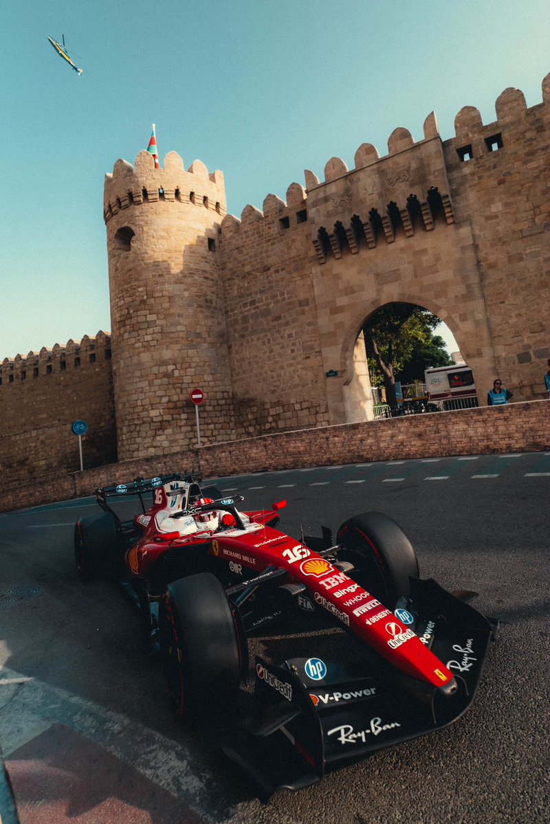 Charles_Leclerc's tweet photo. Back from Baku, not the result we wanted but we maximised what we had. 
We keep pushing flat out to be back where we want to be. See you in Malaysia 🇲🇾 https://t.co/IUh2KuZIYN