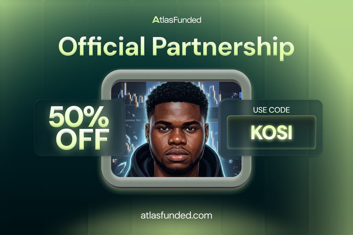 KKosisor's tweet photo. 🎉 Big congratulations to me on my official partnership with Atlas Funded

$5.That's the entry on @atlasfunded's Access Challenge, and it's a big part of why I've partnered with them.
They also run zero consistency rules on instant accounts, so you trade your way and keep what you make.

https://t.co/aMdmEwt5Yf

Get 50% off sitewide with KOSI