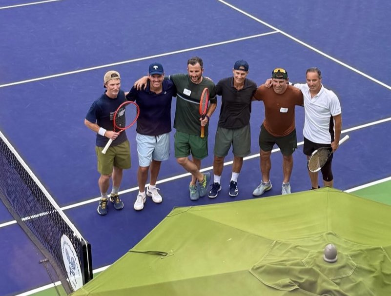 shawnhats's tweet photo. shawn hatosy participating in the george zajfen tennis tournament hosted by the alliance for children's rights yesterday
hosted by co-founder of alliance for moms, kelly mckee zajfen alongside her husband, julian zajfen whose late son, george zajfen, is honored by the event https://t.co/8wfQCQTIH5