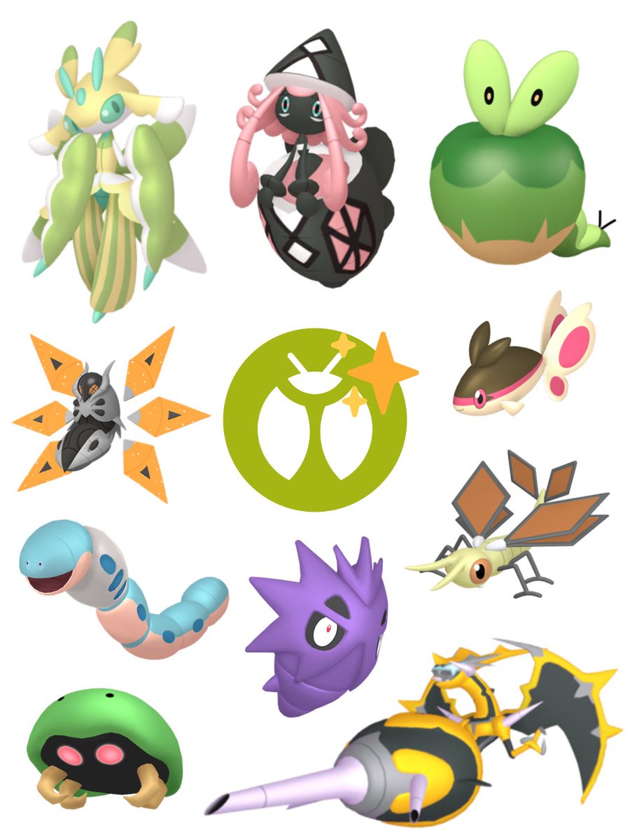 SamuSnom's tweet photo. my favorite shiny bug type pokemon 💚 https://t.co/YotnqIwn23