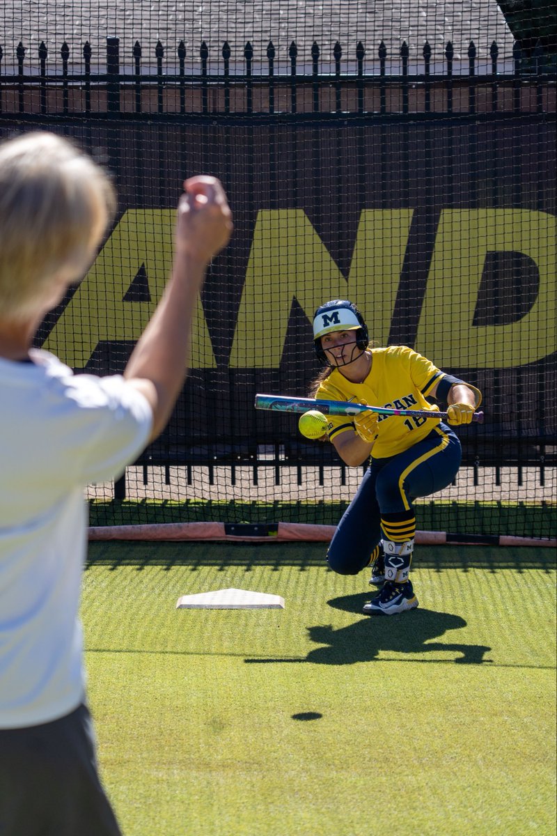 umichsoftball's tweet photo. Let’s play ball! 🥎

#GoBlue https://t.co/FEaqrk9qmB