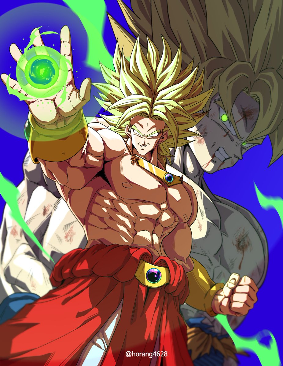 horang4628's tweet photo. Broly VS SonGoku https://t.co/zxWJfrbYxS