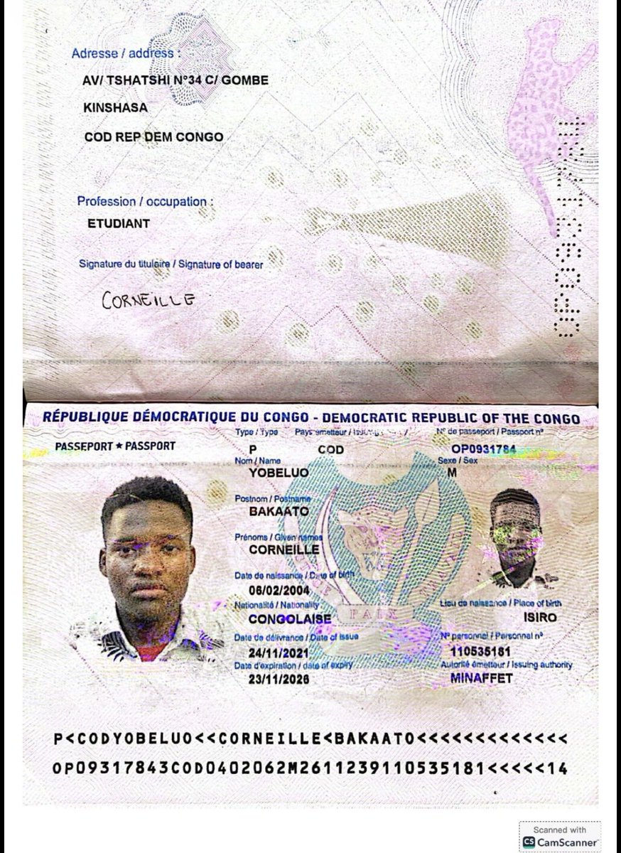 wembi_steve's tweet photo. 🚨🇨🇩 #RDC | 🔴‼️🚨🛑La famille NANGAA alerte sur la détention de Corneille YOBELUO BAKAATO, étudiant, neveu de Corneille NANGAA YOBELUO, coordonnateur de l’AFC/M23.

Interpellé fin juillet à la frontière Arua-Aru puis détenu à #Bunia, il a été transféré à Kinshasa et détenu à la DEMIAP depuis le 25 septembre.

La famille souligne qu’il porte le même nom de famille que Corneille NANGAA et dénonce ce qu’elle considère comme une possible persécution liée à son lien familial.

Elle demande un monitoring de sa situation et une clarification des motifs de sa détention.