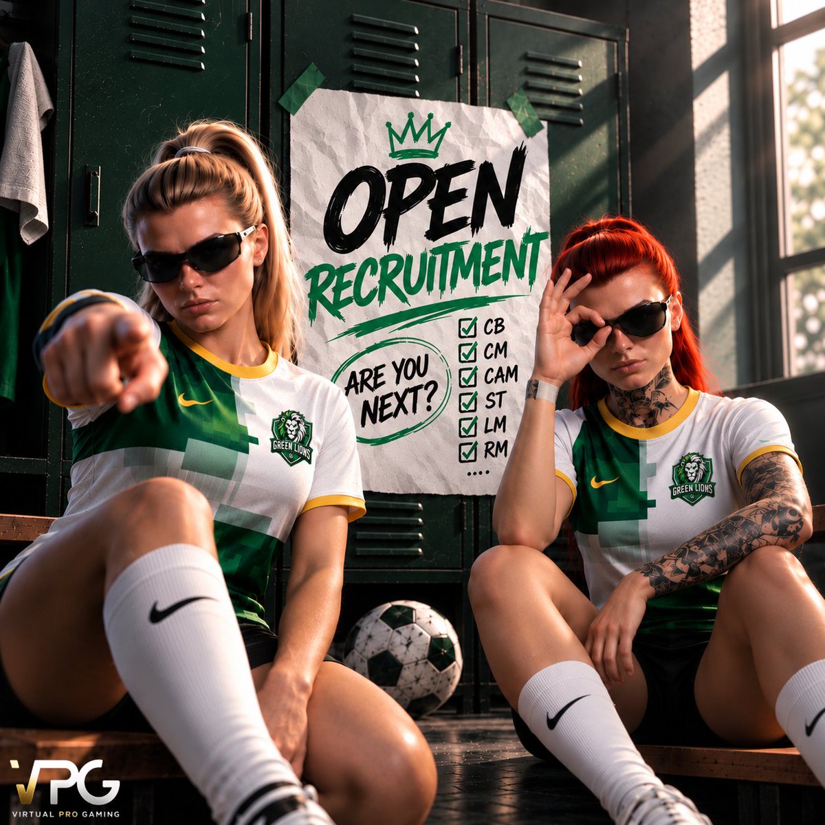 green_lions_'s tweet photo. Green Lions are recruiting for the next season FC27
🇪🇺 VPG Europe CHAMPIONSHIP B

Positions needed:

🧤 - GK 
🧱 - CB 
⚓️ - CM
🪄 - CAM 
⚽ - RM/LM
🎯 - ST

⚽ OUR FORMATIONS:

📍 3-4-1-2

✅ Requirements:

• Age 16+
• Available for most training sessions and official matches
• Team player mindset: pass, communicate, support

📩 How to join:

Apply at https://t.co/wo4a4BWiGP or https://t.co/J7C2KlFIbT

Selected players will be invited to a trial session.

#FC27 #Clubs #VPG #EAFC 
@OfficialVPG 
@VPGAgency