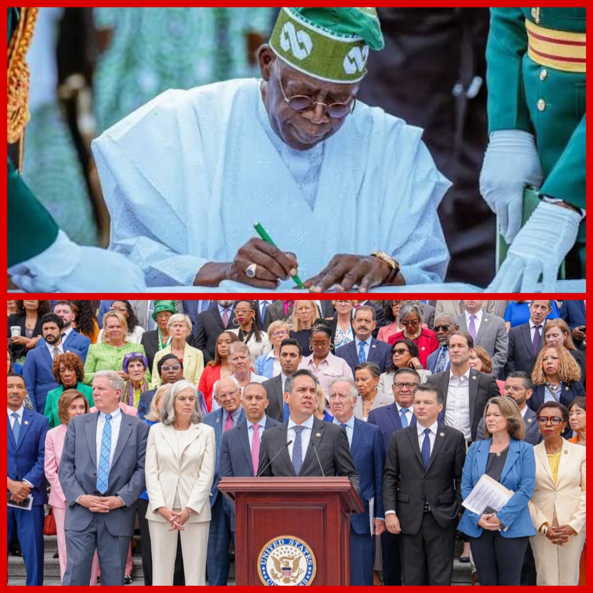 Atiku4ThePeople's tweet photo. #ATIKU2027: BREAKING!!! President Bola Tinubu, Other Top APC Government Officials, May Be In Fresh International Trouble, As USA House Democrat Members Move To Thoroughly Investigate The $700 Billion Critical-Minerals Alleged Bribe Deal Signed Between The Nigerian Government And American Government; All The Officials Involved And Dirty Details Set To Be Exposed; To Prove That The MOU Had Nothing To Do With The Recent Alleged Murder Of 37 Young Men And Children In Minna, Niger State, Nigeria, For Suspected Illegal Mining

The attention of "Atiku Is For The People" global movement, has been drawn to a controversy trailing the critical-Minerals Memorandum of Understanding, MOU, signed by the President Bola Tinubu administration and the United States of America, USA, Federal Government of President Donald J. Trump, on the sidelines of the 81st United Nations General Assembly, UNGA.

Recall, that on Wednesday, September 23, 2026, Nigeria and the United States signed a bilateral critical-Minerals Framework, at the Nigerian Mission House, in New York, on the margins of the UNGA 81.

The MOU was signed by Nigeria's Minister of Solid Minerals Development, Dele Alake, and United States Deputy Secretary of State, Christopher Landau.

According to official statements, the Framework is to unlock Nigeria's estimated $700 billion Solid Minerals sector, covering lithium, cobalt, gold, tin, coltan and others. It covers geological data and exploration, mineral development and processing, infrastructure and technical capacity.

No specific Mines, Companies or funding commitments, were announced at the signing, however.

The deal is now facing allegations in Washington DC.

A Senior Government Advisor and Consultant, based in Washington DC, Dr. Karl Von Batten, in a post on X, on Sunday afternoon, said exactly: "The integrity of the United States is on the line. @HouseDemocrats are openly signaling plans to investigate the @realDonaldTrump administration's critical-Minerals deals and the Officials involved in negotiating them. The @DNC is citing high corruption and pay-to-play, which, in our opinion, is ridiculous."

He added: "With #Nigerians now questioning the alleged murder of 37 young men and children by Nigerian President Bola Tinubu's (@officialABAT) Paramilitary Forces for illegally mining, and those Mines reportedly being described by Nigerian government Officials as a settlement or 'bribe' to the Trump Administration, it is essential that the @StateDept publish the signed MOU to dispel the growing accusations of corruption."

#AtikuIsForThePeople #TheAtikuMovement