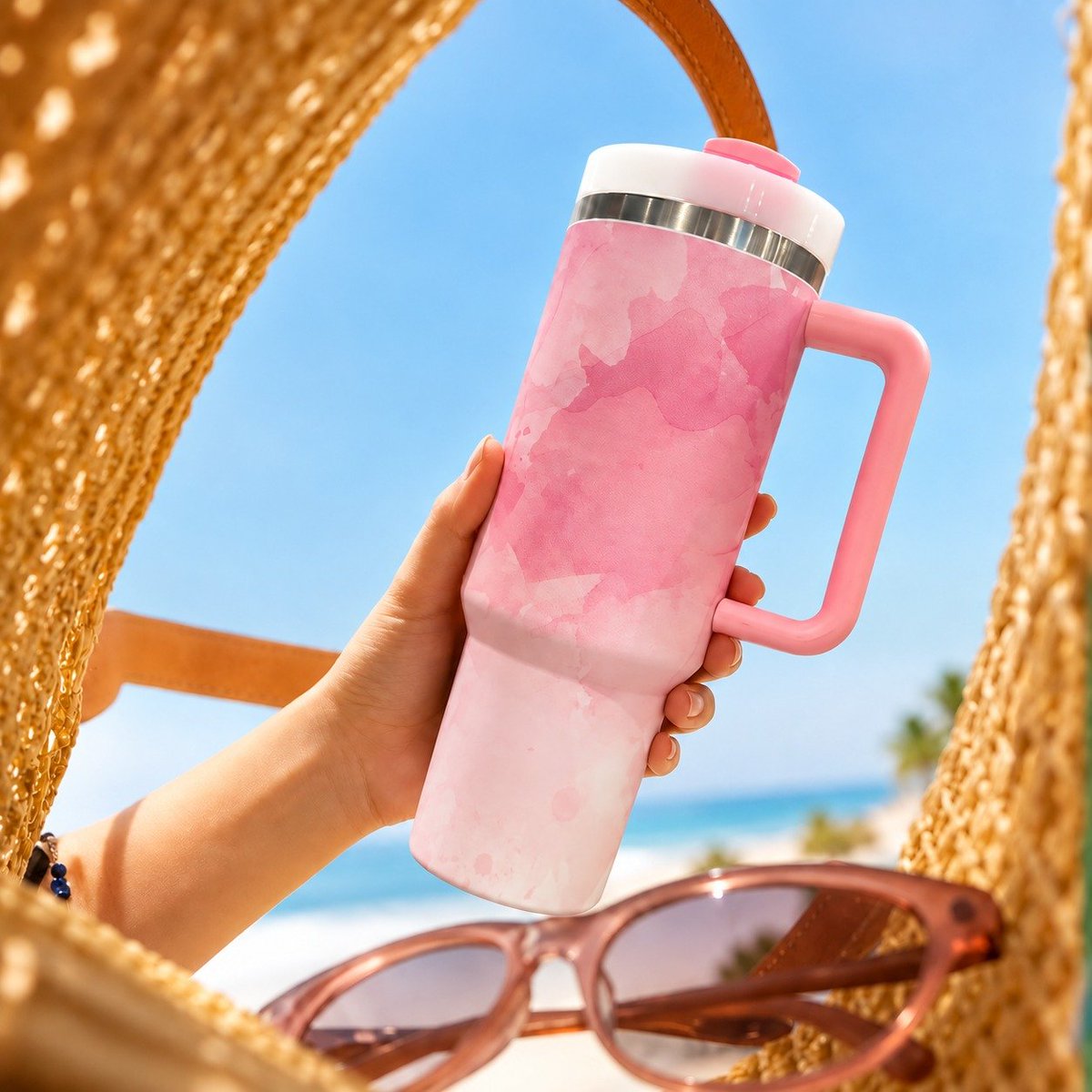 Zelvomart's tweet photo. Your water bottle called. It wants to be this pretty. 💧
1200ML pink marble tumbler, COD across Pakistan.

https://t.co/AQaJ8dvyXu

#Zelvomart #fyp https://t.co/YJFB39mxFN