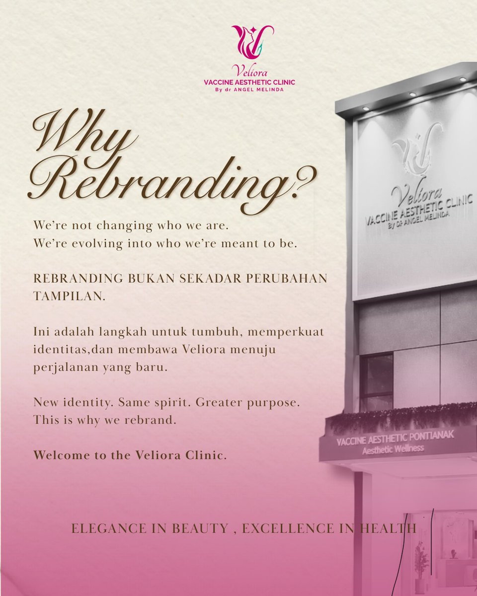 LienMalotti5's tweet photo. A new chapter begins. Vaksin Pontianak is now Veliora. More than a new name or look, this rebrand reflects our growth and commitment to delivering a better experience. Same commitment, new identity, greater journey. Welcome to Veliora. https://t.co/c6VjOLeSDV