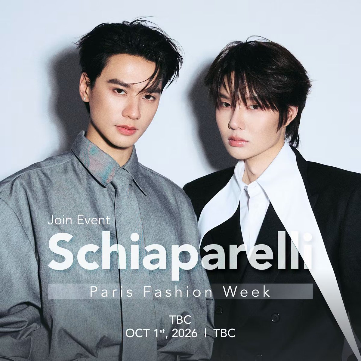 Ployanida's tweet photo. A defining couture chapter, KengNamping prepare to captivate everyone at Schiaparelli for unforgettable debut moments✨✨

#Schiaparelli #PFW #KengNamping  #KengHarit #nampingster https://t.co/opP7EctV3s