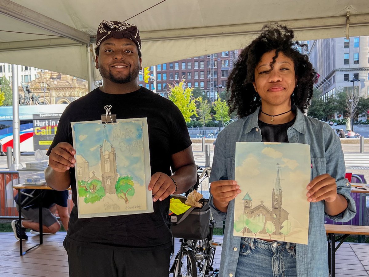 DowntownCLE's tweet photo. After cheering on the Browns, tap into your inner artist at the LAST Sketch the Square of the season from 3-5pm!🎨

Try your hand at sketching and watercolors with help from the pros - free and supplies provided. See you there at the Public Square stage on this beautiful day!☀️ https://t.co/44CpZB3kXp
