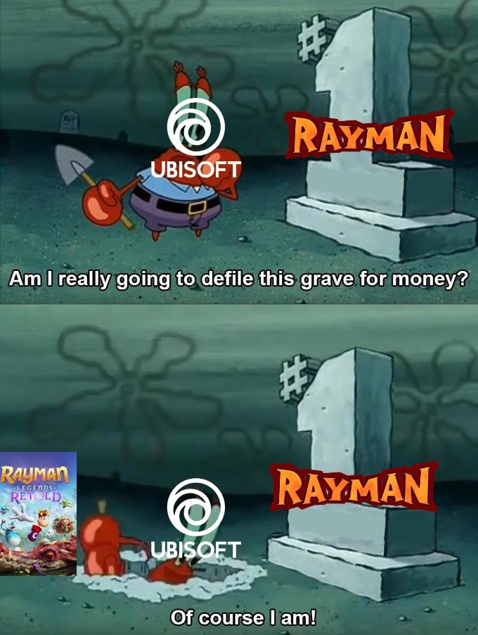 CrocoSpino1's tweet photo. It’s not really that garbage 😕😕😕
#Rayman https://t.co/byfH6G7GJP