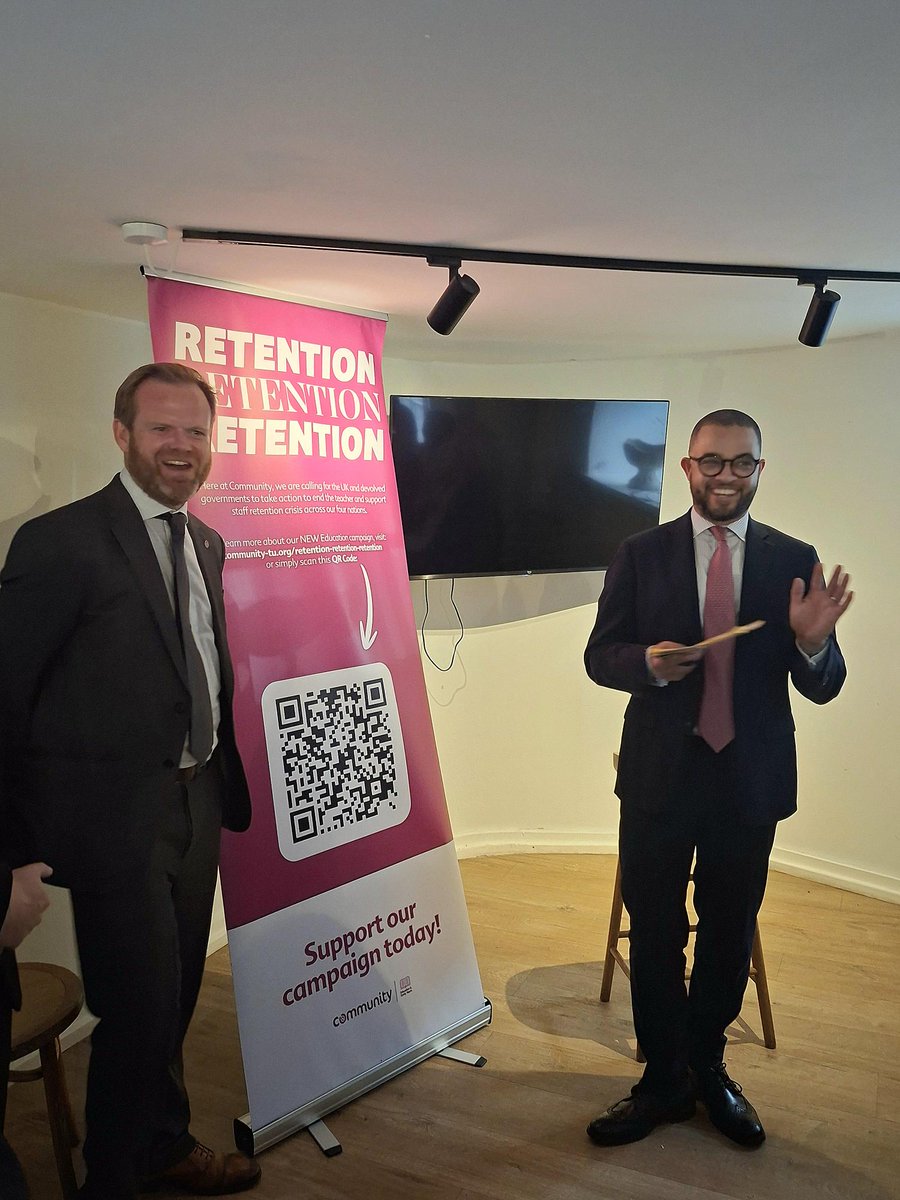 CommunityUnion's tweet photo. Thank you to @AJogee for speaking at our #RetentionRetentionRetention campaign launch, highlighting the importance of tackling the recruitment and retention crisis across the country, including in his Newcastle-under-Lyme constituency. https://t.co/TeP2isQTJ6