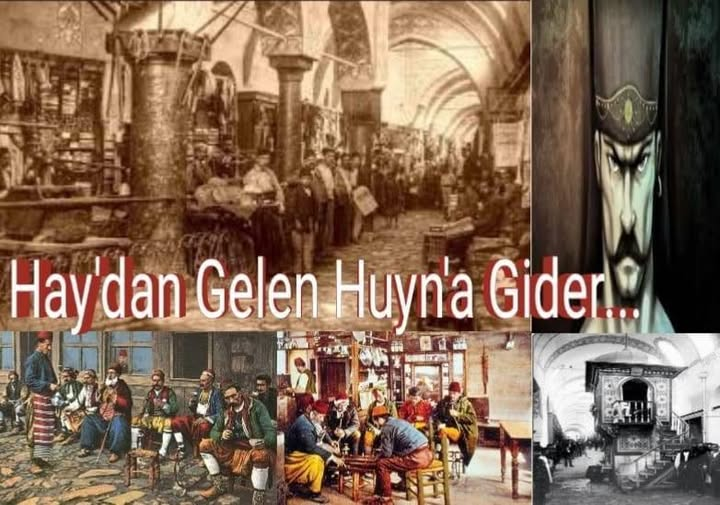 TOPRAK_2_'s tweet photo. Hay'dan Gelen Huyn'a Gider...
Ermenicede (Hay) kelimesi Ermeni,
(Huyn) kelimesi de Rum demek.
Osmanlı'da yeniçeriliğin makbul olduğu devirlerde kapalı çarşı esnafı bayağı kalabalıktı ve bunların çoğu da Ermeni'ydi.
Ticaret yapan Ermeni esnaftan; kuyumcusudan, antikacısına, manifaturacısından, ayakkabıcısına, akla gelen hepsinin bir koruyucu meleği, bir yeniçeri ağası bulunurdu.
Her cuma günü saat 17.00 gibi yeniçeri ağası mağazaya gelir, hüsnü kabûl görür, kahvesini yudumlar, çubuğunu tüttürür, haracını (hanut'nu) alır, kapıya kadar da yolcu edilirdi.
Ta ki öbür cuma akşamına kadar. O mağazaya başka bir yeniçeri ağası kesinlikle uğrayamazdı.
Diğer yandan İstanbul'un bütün eğlence yerlerini Rumlar çalıştırırdı.
Gazinolar, meyhaneler, barlar, pastaneler, lokantalar, çorbacılar v.b. aklınıza ne gelirse.
Yeniçeri ağaları, Ermenilerden aldıkları haraçları, Rumların eğlence yerlerinde bonkörce harcarlardı.
Yeniçerilerin bu bonkörlüğünü görüp de, bu değirmenin suyu nereden geliyor diye soranlara:
" Hay'dan (Ermeni'den) gelen, Huyn'a (Rum'a) gidiyor." derlermiş.